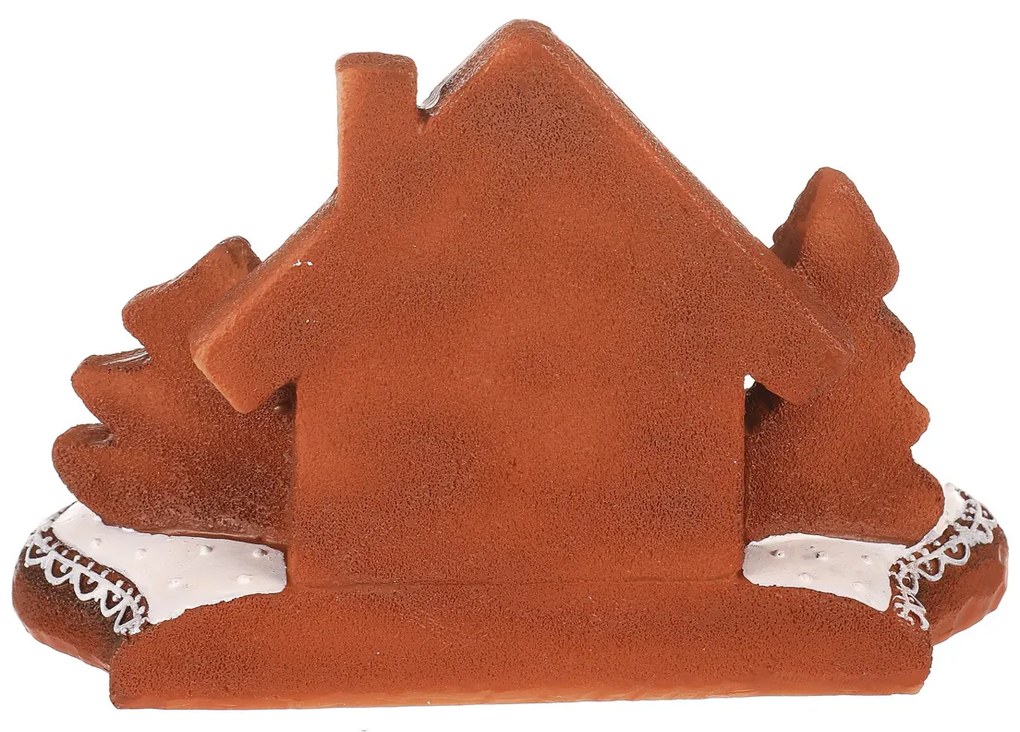 Sfeșnic Perníkový domeček, poliresin, 11 cm