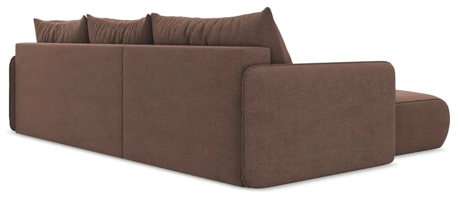 Colțar roz extensibil/cu spațiu de depozitare (cu colț pe partea stângă) Nanea – Makamii