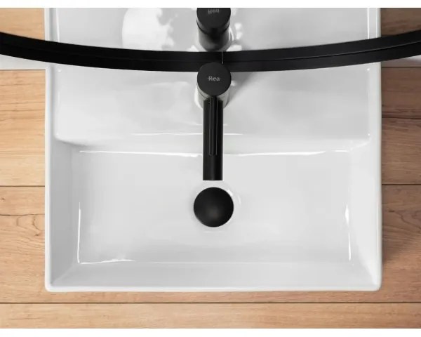 REA-U5000 - Lavoar VALERIA pentru blat 35,5x50,5 cm ceramică/alb lucios