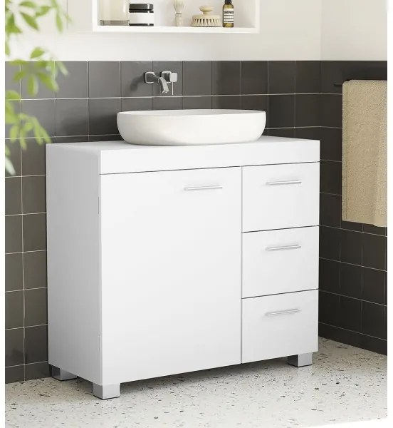 Dulap pentru baie NICO, alb