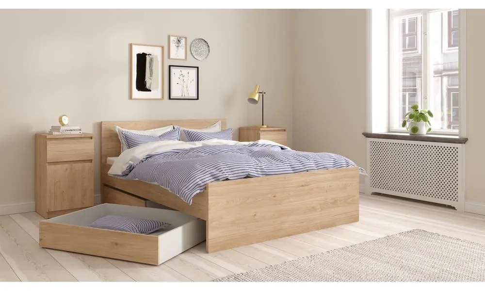 Noptieră în culoare naturală Naia – Tvilum