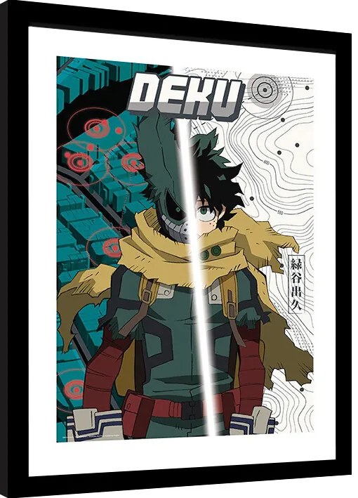 Poster înrămat My Hero Academia - Dark Deku