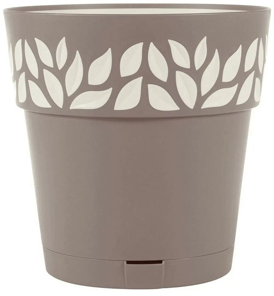 Ghiveci cu auto-udare cloe maro plastic (19 x 19 x 19 cm)