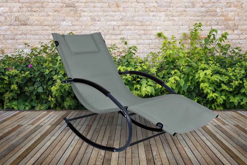 ShopJK ȘEZLONG BALANSOAR GRI-SYRIUSZ