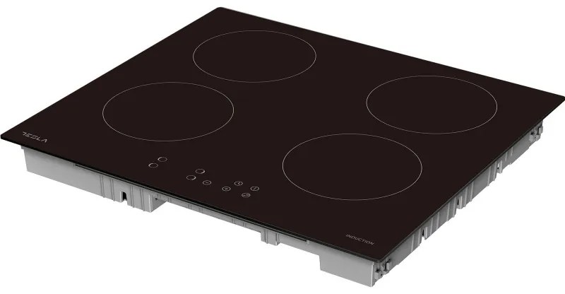 Tesla HI6401MB, 7200W, 4 zone, 9 trepte, Cronometru, Indicator de căldură reziduală, Protecție copii, Negru