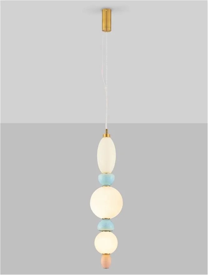 Pendul ceramic design modern LED CLEMENTINE