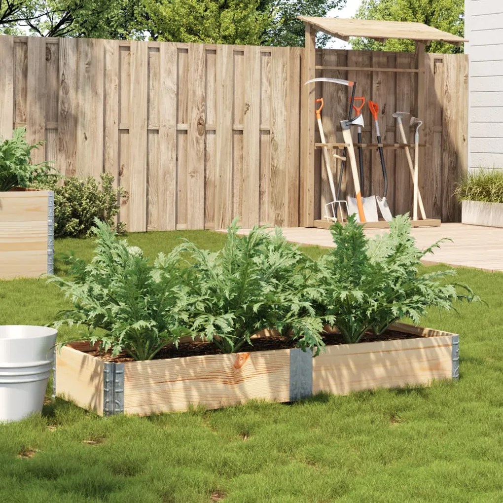 vidaXL Jardinieră de grădină, 150x50 cm, lemn masiv de pin