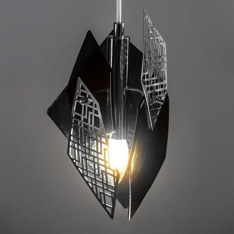 Lustra cu 3 pendule moderna design LUX realizata manual POLYGON