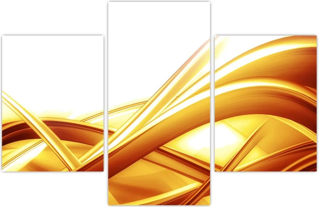 Tablou - Abstrac galben (90x60 cm)