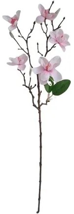 Crenguță artificială Magnolia roz deschis,  64 cm