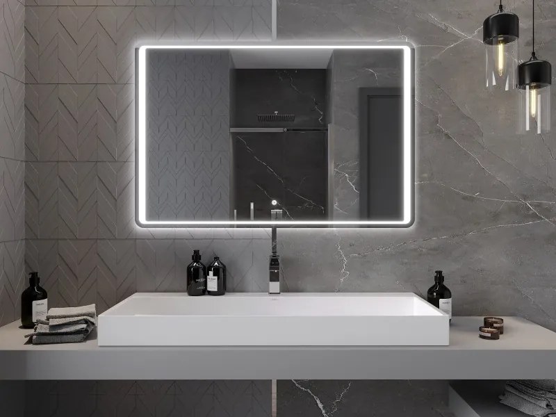 Mexen Zusa oglindă de baie iluminată 120 x 80 cm, LED 6000K, anti-aburire - 9808-120-080-611-00