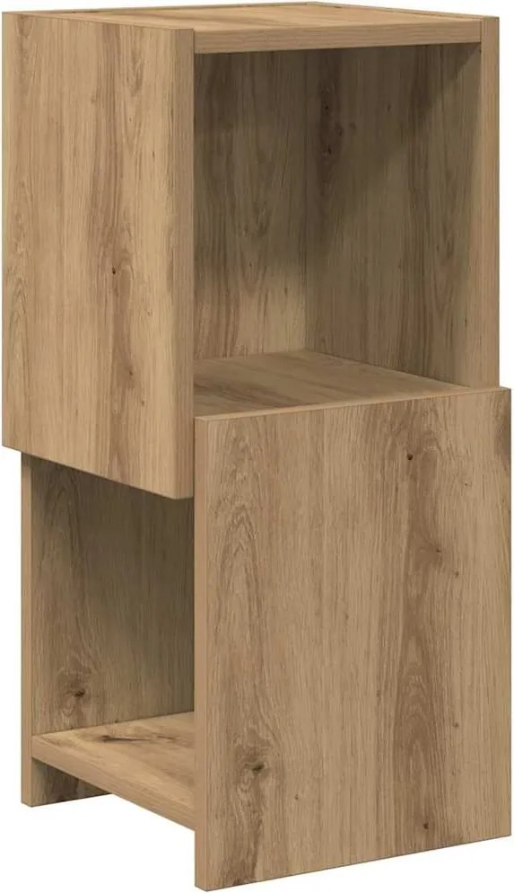 vidaXL Dulap de colț Stejar Artizanal 25,5x25x55cm Lemn compozit