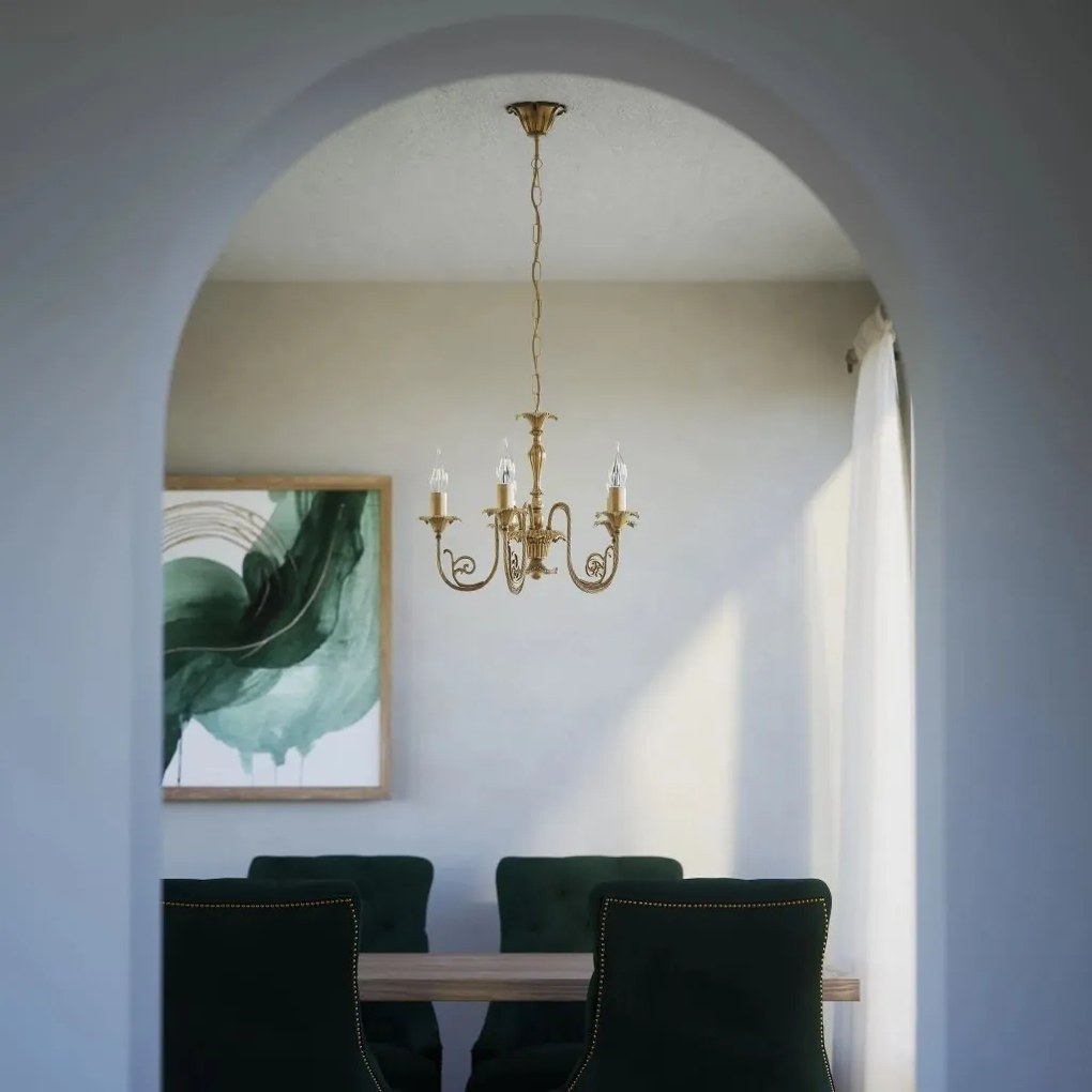 Candelabru din alama masiva stilul fastuos Ludovic al XV-lea