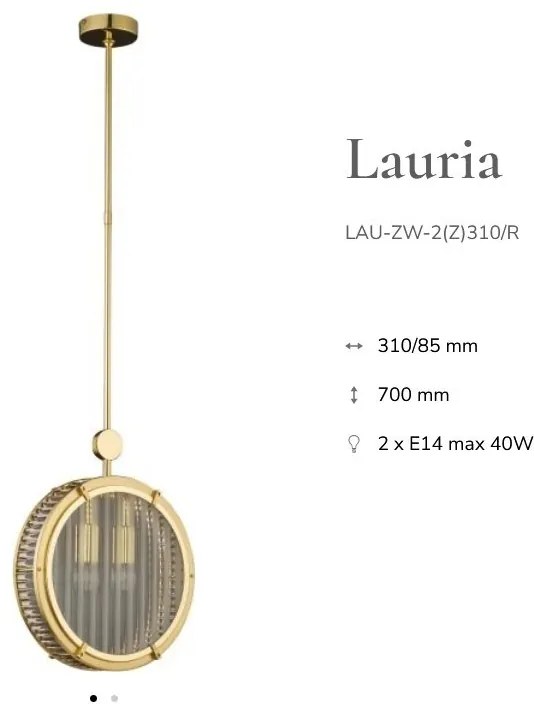 Lustra, Pendul design LUX realizat manual LAURIA 31cm