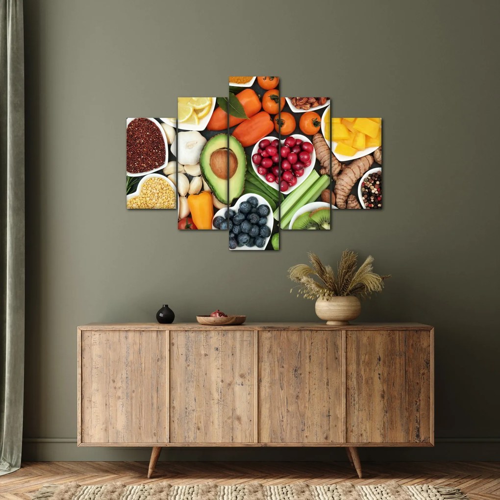 Tablou - Alimente sănătoase (150x105 cm)
