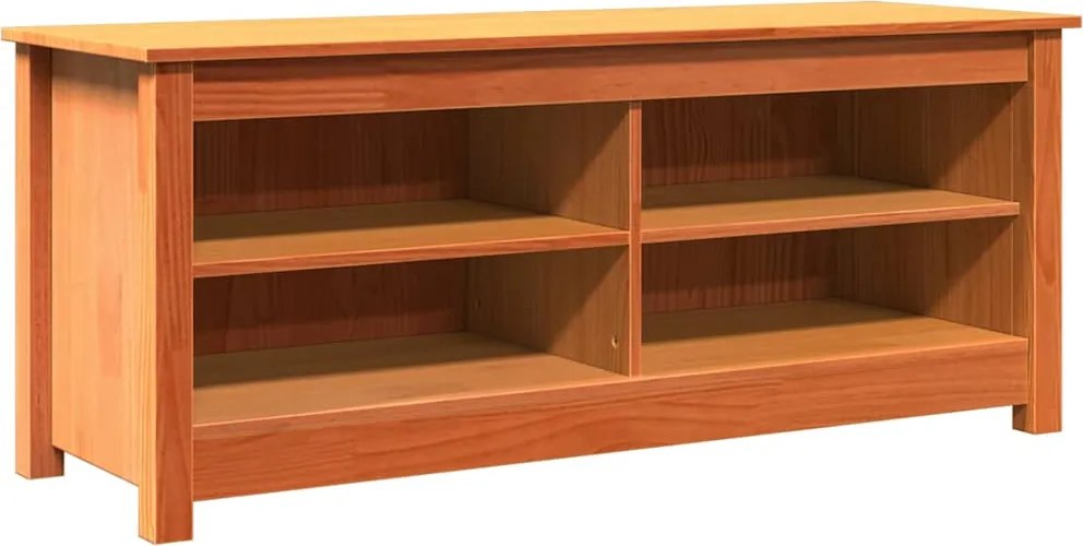 vidaXL Bancă cu spațiu de depozitare Maroniu cerat 110 x 38 x 45,5 cm