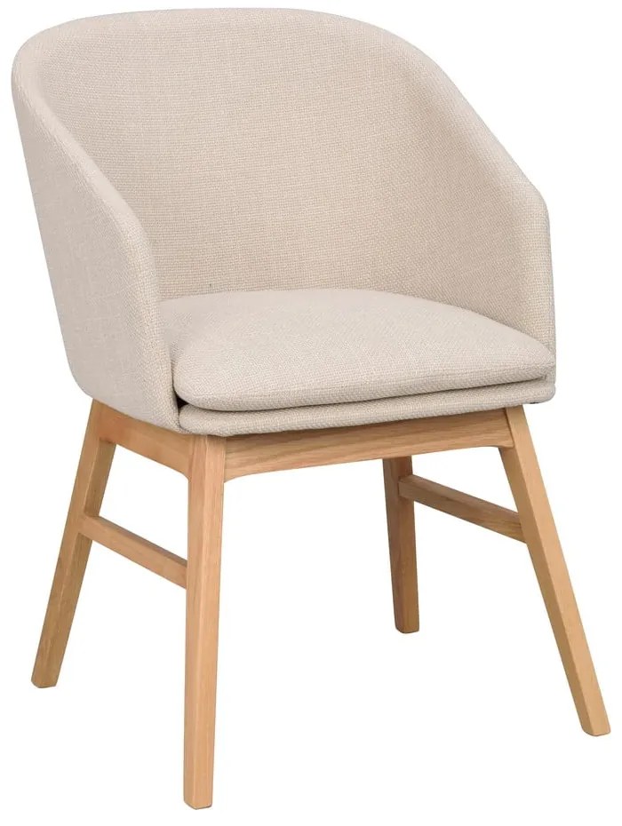 Set de scaune de sufragerie bej 2 buc. tapițat Windham – Rowico