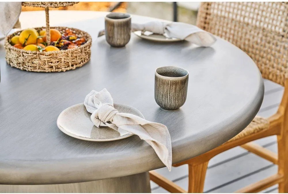 Cești grej 4 buc. din gresie ceramică 360 ml Viola – House Nordic