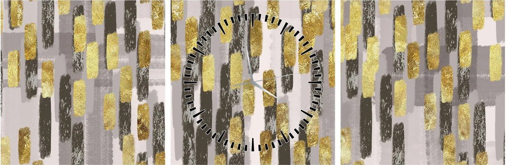 Tablou - Decor modern (cu ceas) (90x30 cm)