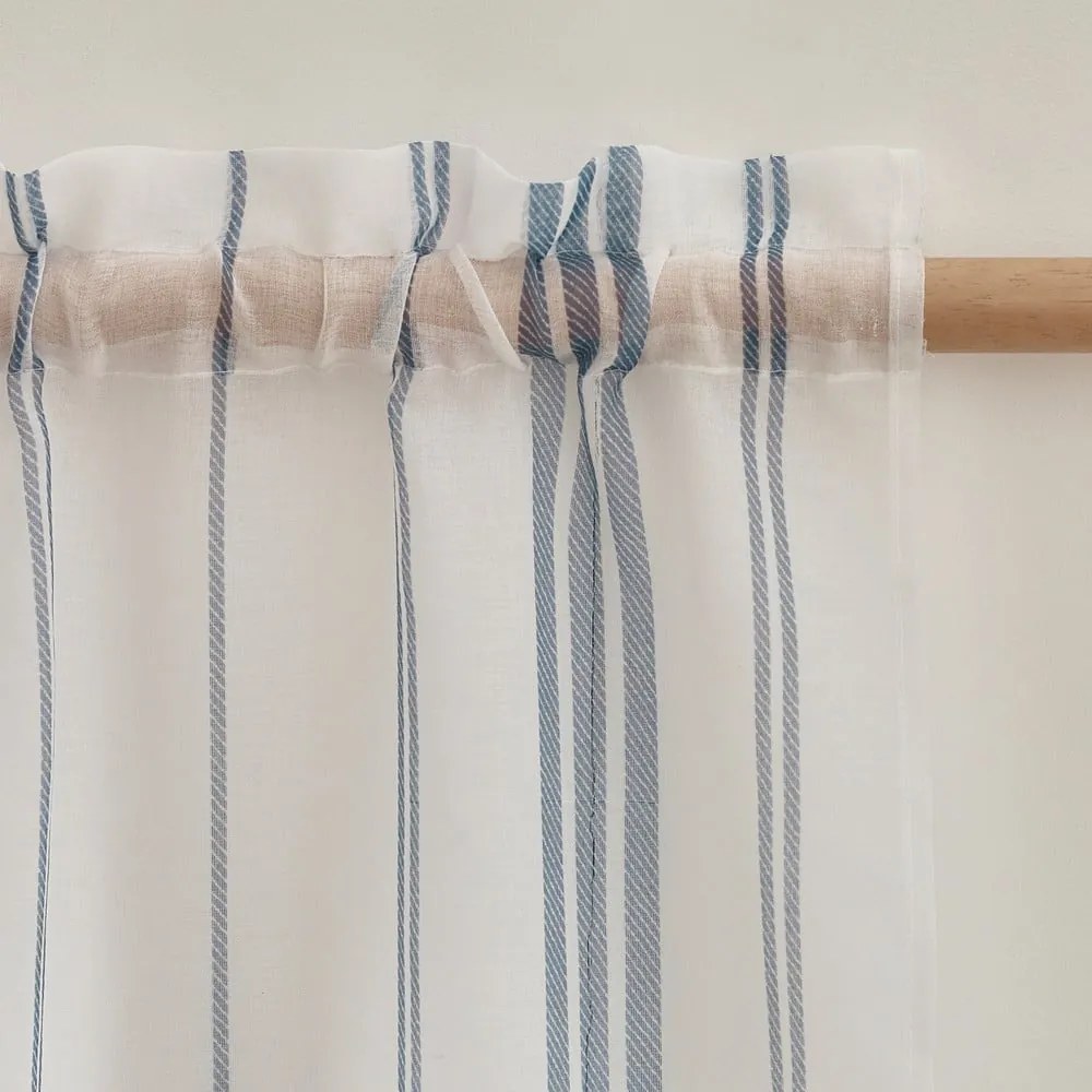 Perdea albă din voal 140x137 cm Harbour Stripe – Catherine Lansfield