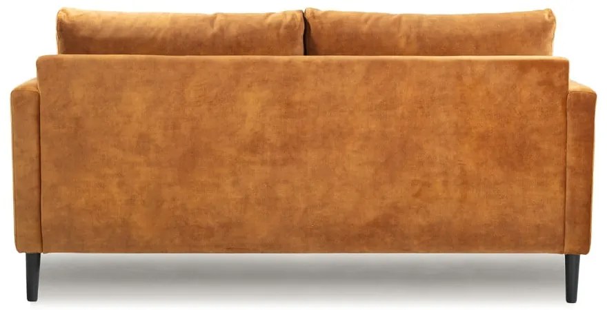 Canapea galbenă din catifea 153 cm Adagio - Scandic