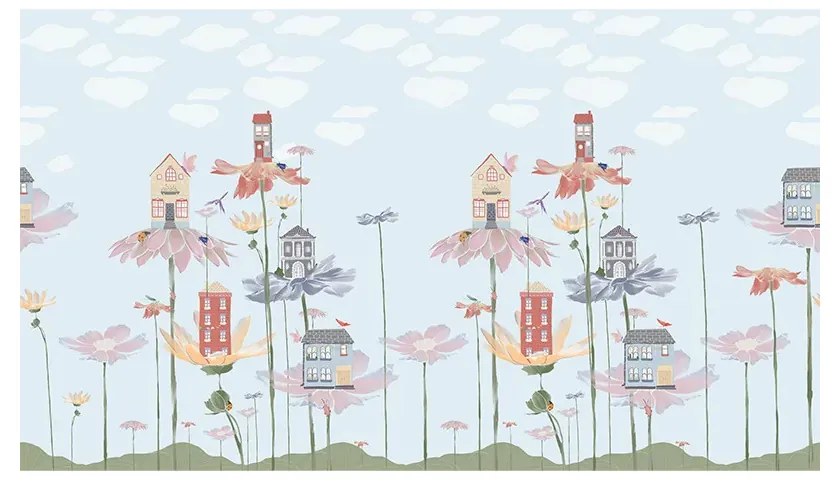 Tapet VLAdiLA Flower houses 520 x 300 cm