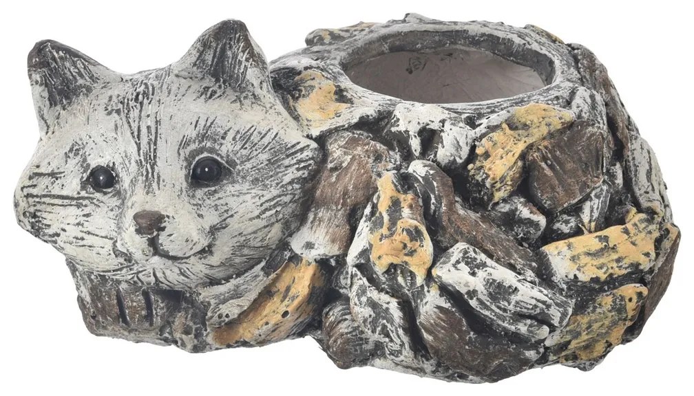 InDecor Ghiveci ceramic pentru flori vulpe Ebi, 34x 25 x 17 cm