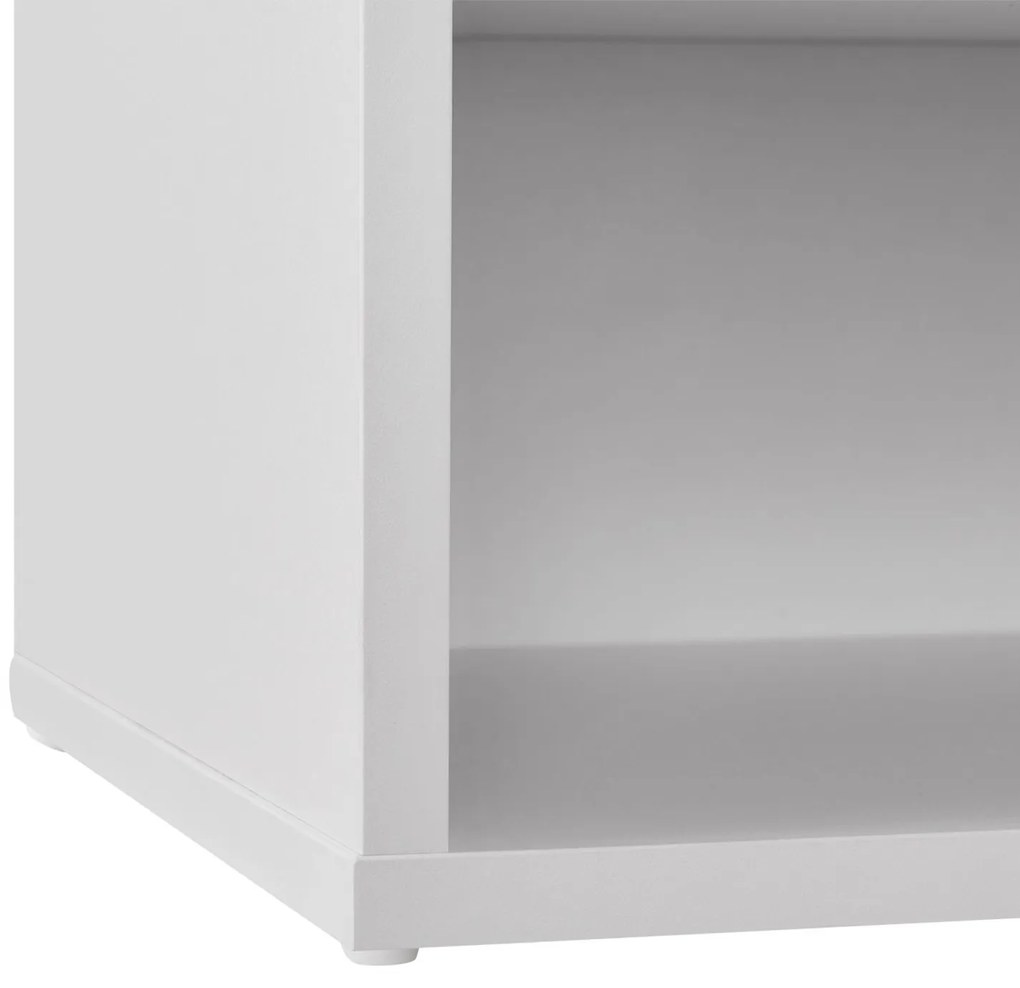 Suport pantofi cu captuseala 104 x 30 x 48 cm alb