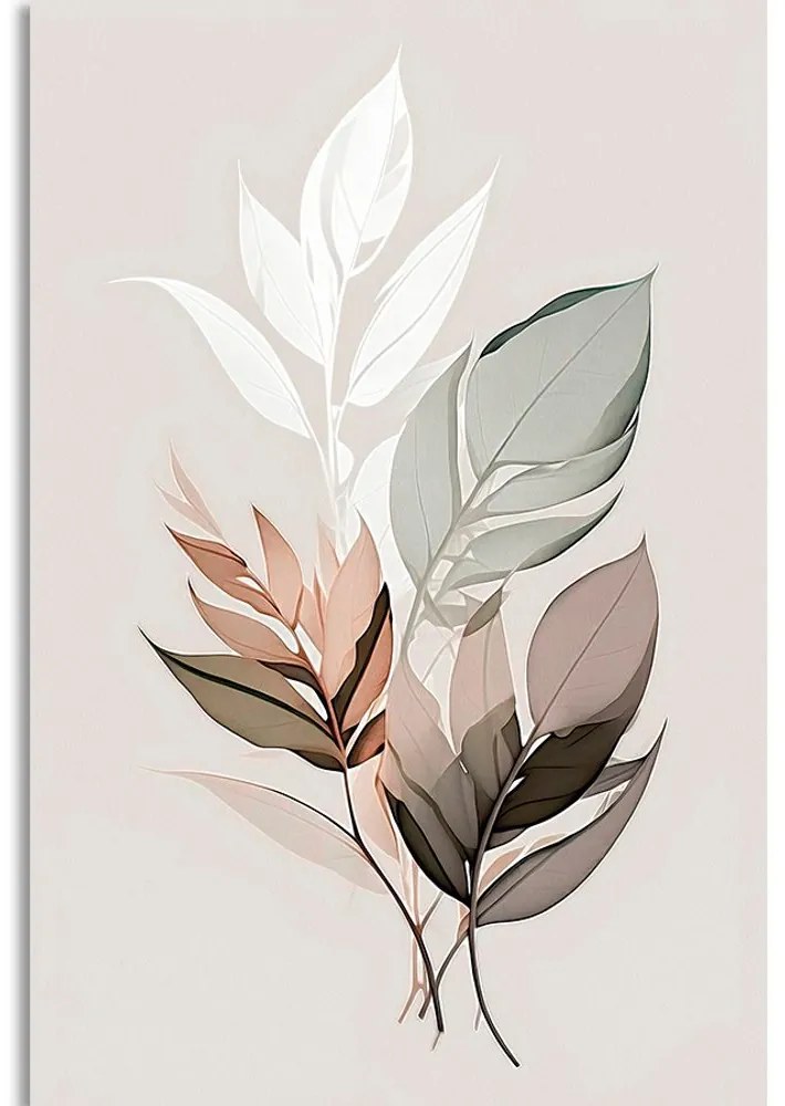 Tablou frunze minimaliste