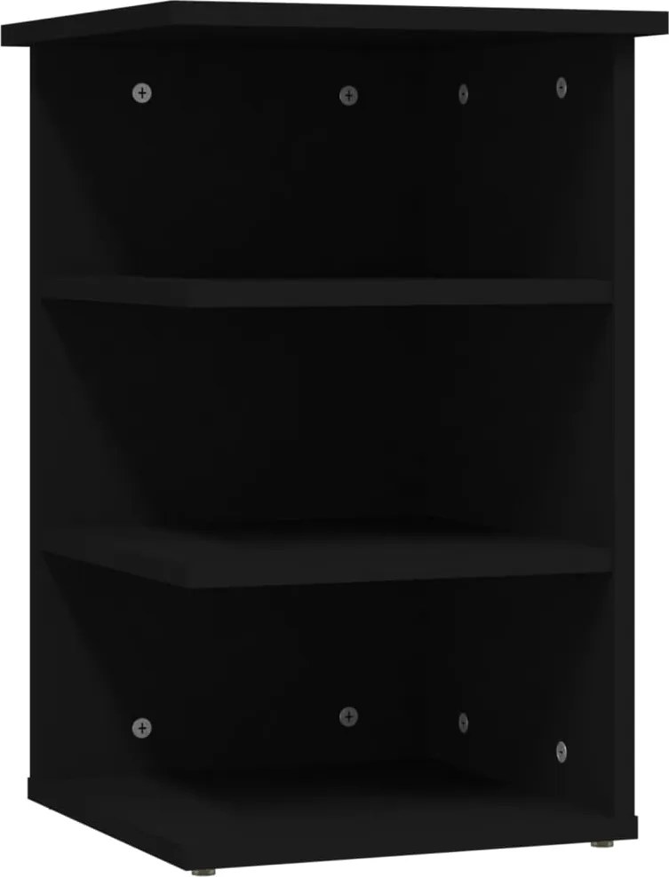 vidaXL Dulap lateral, negru, 35x35x55 cm, PAL