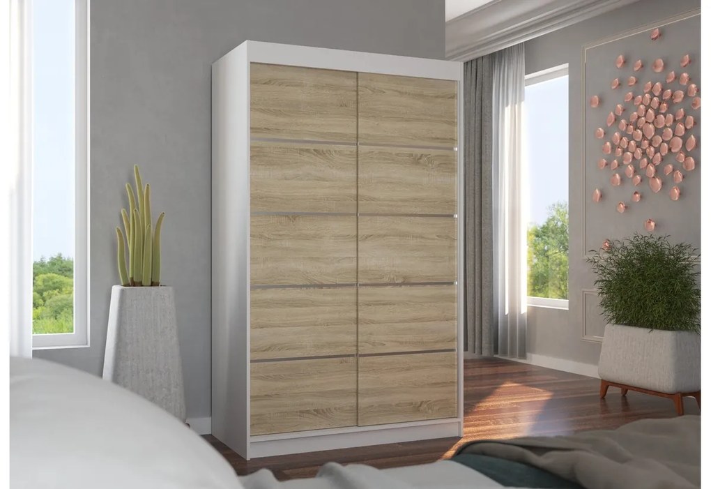 Expedo Dulap glisant LISO, 120x200x58, sonoma