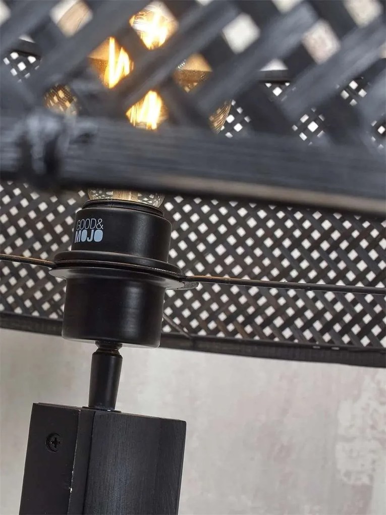 Lampadar eco din bambus cu polita Java bl/50x22, bl