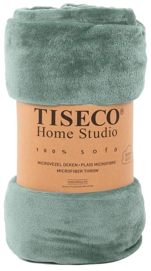 Pătură din micropluș Tiseco Home Studio, 150 x 200 cm, verde