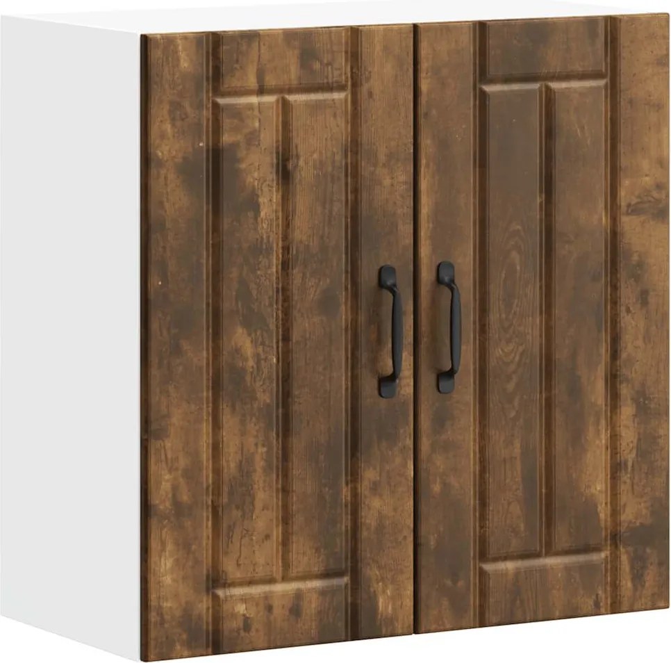 vidaXL Dulap de bucatarie "Lucca" din lemn de stejar afumat