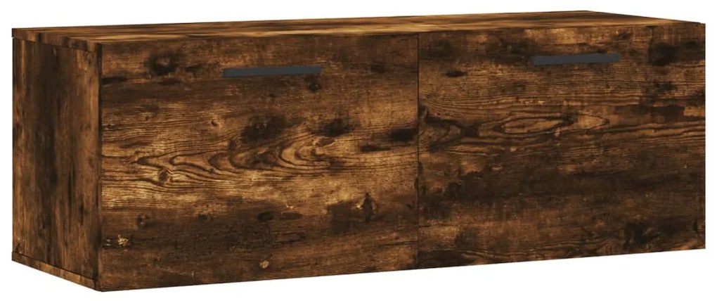 830161 vidaXL Dulap de perete, stejar fumuriu, 100x36,5x35 cm, lemn prelucrat