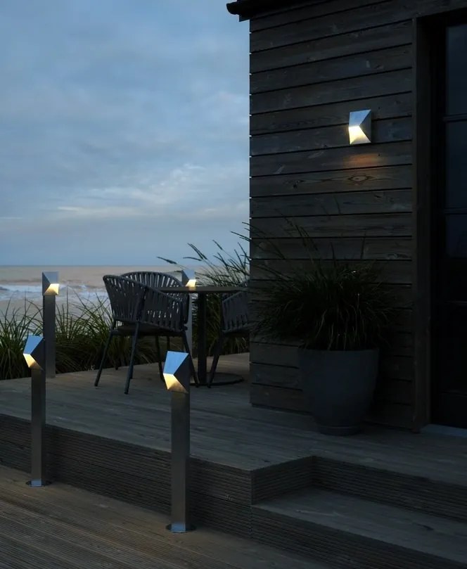 Aplica de perete iluminat exterior IP54 Pontio 15 otel galvanizat
