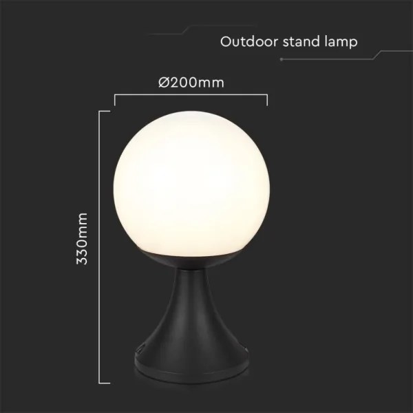 Lampă de exterior 1xE27/60W/230V IP44 33 cm negru