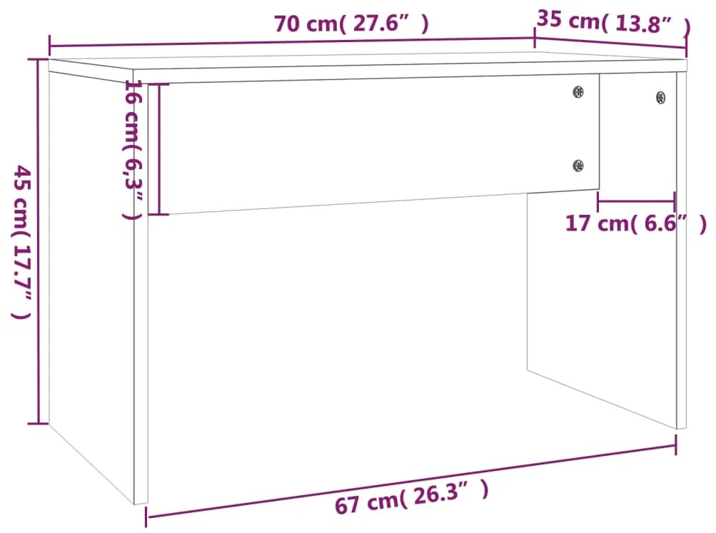 Set masuta de toaleta, gri beton, 74,5x40x141 cm Gri beton