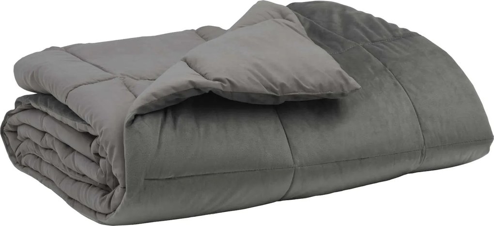 vidaXL Duvet complet pe tot parcursul anului Gri deschis 155 x 220 cm