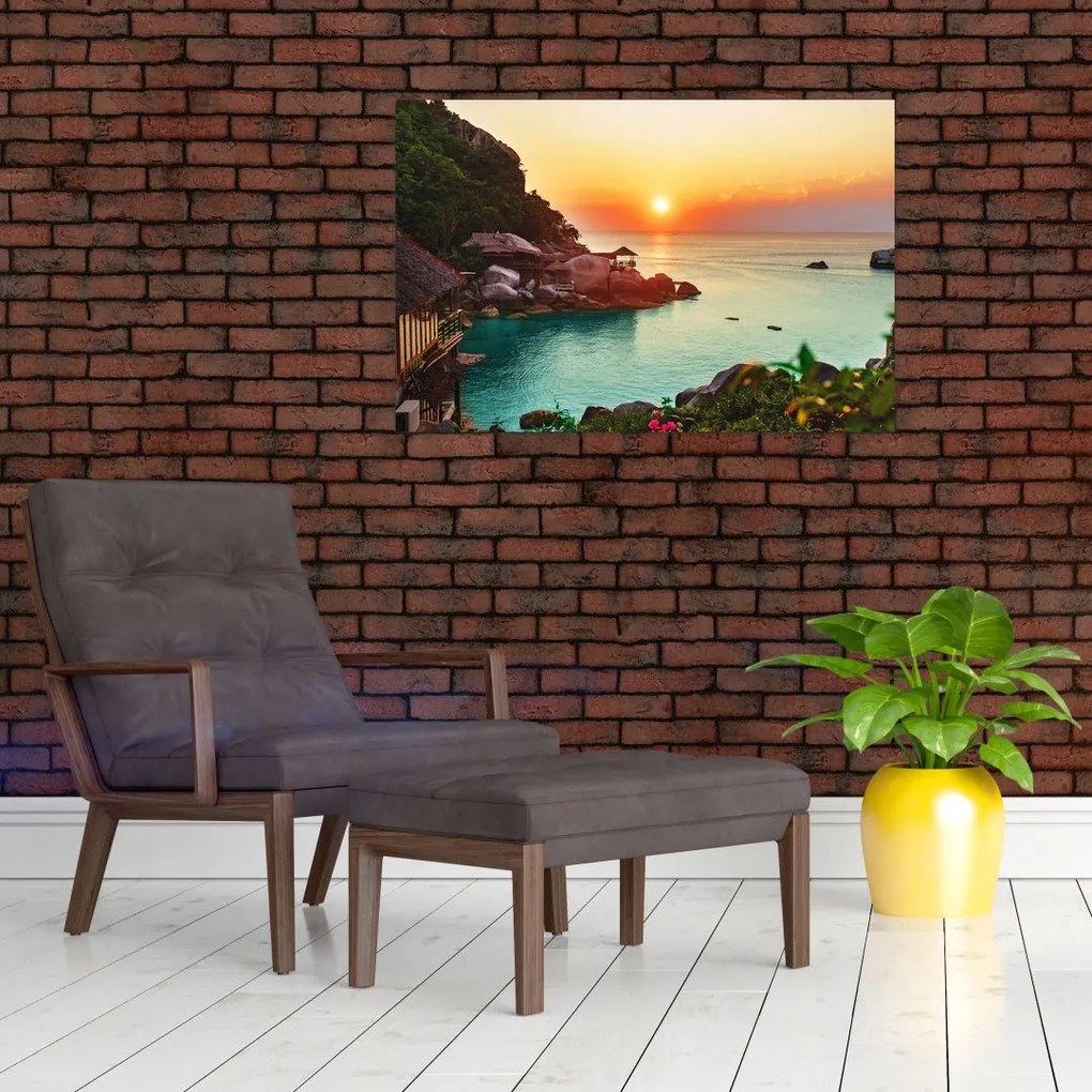 Tablou cu plaja frumoasă (90x60 cm)