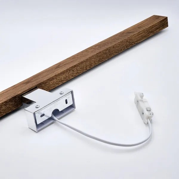 Aplică LED pentru oglindă Brilagi WOODY MIRROR LED/15W/230V IP44 stejar/crom