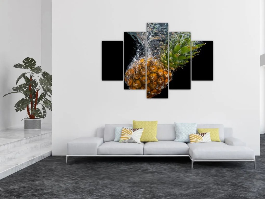 Tablou cu anans în apă (150x105 cm)