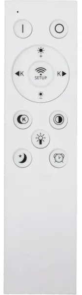 Fulgur S-43041 - Corp de iluminat LED reglabil NOMY-RC, 50W, 230V, 3000/4000/6500K, IP40, alb + telecomandă