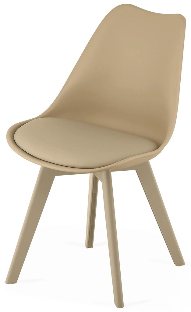 Scaun bej BALI MARK cu picioare bej