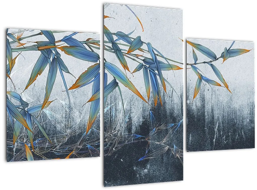 Tablou - Bambus pe perete (90x60 cm)