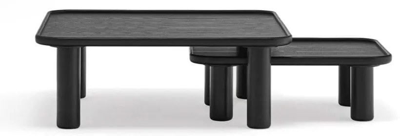 Set 2 măsuțe auxiliare Teulat Nest, negru