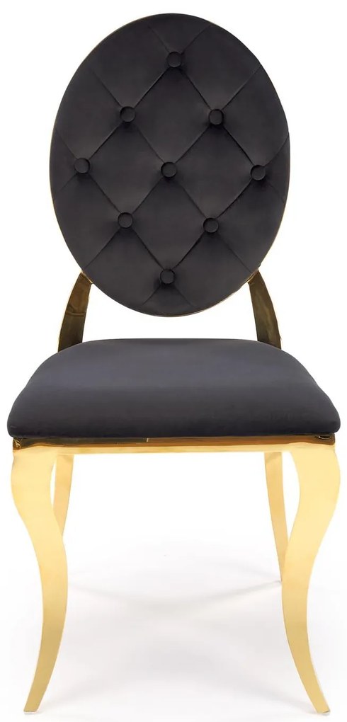 Scaun sufragerie Regino (negru + auriu). 1123671