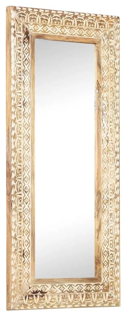 Oglinda sculptata manual, 110x50x2,6 cm, lemn masiv de mango 1, 110 x 50 x 2.6 cm