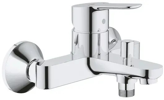 Set baterii lavoar cada Grohe BauEdge si dus cu bara Tempesta crom lucios