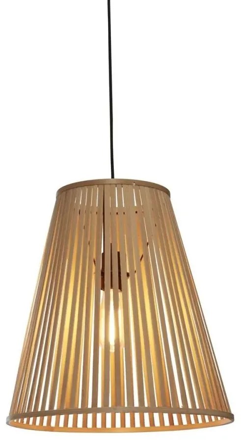 Lustra/Pendul eco din bambus Merapi tapered L, nat